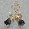 Alloy Glass Dangle Earrings FS-WG0B803-01-3