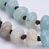 Natural Amazonite Beaded Multi-use Necklaces/Wrap Bracelets NJEW-K095-B05-3