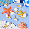 Angel Shell & Acrylic Pendant Decorations HJEW-TA00199-5