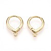 Brass Hoop Earring Finding KK-N261-63G-1