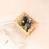 Wood Rectangle Storage Box Miniature Ornaments PW-WG49143-01-5