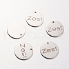 Non-Tarnish Spray Painted Stainless Steel Pendants STAS-I048-C06-1