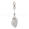 Moon Alloy Swivel Lobster Claw Clasps & Brass Cable Chains AJEW-JB01337-03-2