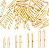 Unicraftale 48Pcs 4 Styles 304 Stainless Steel Slide On End Clasp Tubes STAS-UN0058-14-1