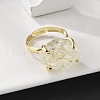 Natural Lemon Quartz Finger Rings RJEW-B122-01G-05-2