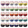 CHGCRAFT 30Pcs 15 Colors Handmade Porcelain Beads PORC-CA0001-21-1