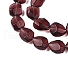 Frosted Glass Beads Strands GLAA-T023-30E-3