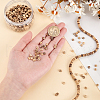 Olycraft Natural Coconut Shell Rondelle Bead Strands COCB-OC0001-001A-3