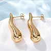 Teardrop 304 Stainless Steel Stud Earrings EJEW-A125-28A-G-2