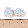 Handmade Luminous Polymer Clay Rhinestone Beads CLAY-H003-05F-4