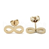 PVD Vacuum Plating 304 Stainless Steel Stud Earrings for Women EJEW-A048-35G-2