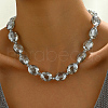 Elegant Vintage Glass Faceted Oval Beaded Necklaces for Women YI4782-3