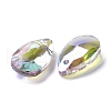 Faceted Teardrop Glass Pendants GLAA-O008-A16-3