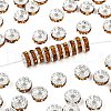 Brass Grade A Rhinestone Spacer Beads RB-A014-Z8mm-17S-1