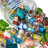Craftdady Handmade Silver Foil Lampwork Glass Beads FOIL-CD0001-01-4