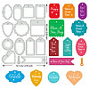 Carbon Steel Cutting Dies Stencils DIY-WH0309-1630-2