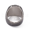Skull 304 Stainless Steel Finger Ring RJEW-F137-02AS-3