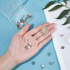 Electroplate Gemstone Charms G-FH0001-11G-3