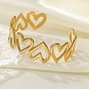 304 Stainless Steel Cuff Bangles for Women BJEW-Z130-01G-2