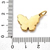 304 Stainless Steel Pave Natural White Shell Pendants STAS-I331-03G-3