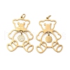 Ion Plating(IP) 304 Stainless Steel Pendants STAS-Q215-23G-1