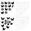 CRASPIRE 2Pcs 2 Style Custom Acrylic Tie-Dye Template DIY-CP0008-78D-1