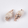 Electroplate Spiral Shell Pendants X-SSHEL-T006-12-2