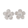 Flower 304 Stainless Steel Stud Earrings for Women EJEW-L272-031P-01-1