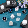 Gorgecraft 10Pcs 2 Colors Round Jewelry Clear Plastic Loose Diamond Storage Box CON-GF0001-15A-4