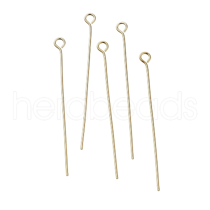 Brass Eye Pins KK-H502-02G-G-1