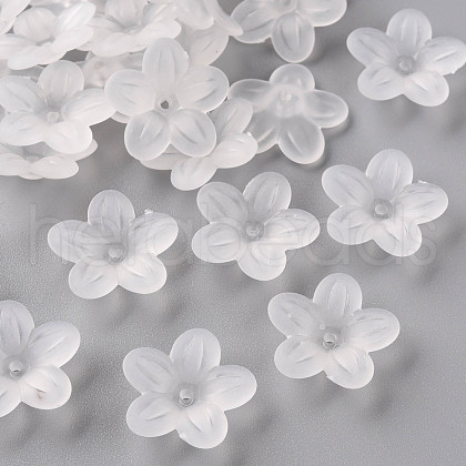Frosted Acrylic Bead Caps MACR-S371-08A-701-1