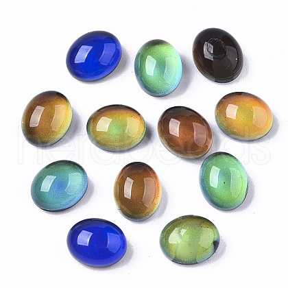 Translucent Glass Cabochons X-GLAA-T023-02B-1