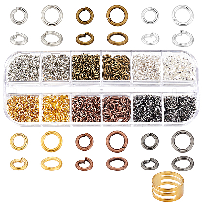 Open Jump Rings Brass Jump Rings KK-PH0036-37-1