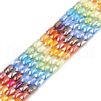 Electroplate Glass Beads Strands EGLA-D300-05-1