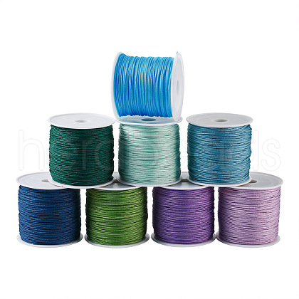 8 Rolls 8 Styles Nylon Threads NWIR-YS0001-03-1