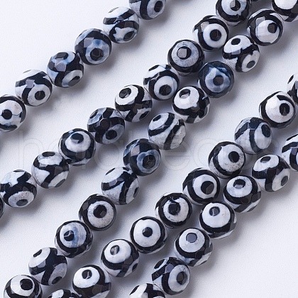 Natural Grade A Agate Beads Strands X-G-G752-05-6mm-1