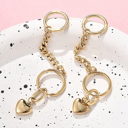 304 Stainless Steel Hoop Earrings EJEW-V016-04G-1