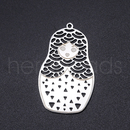 Non-Tarnish 201 Stainless Steel Laser Cut Pendants STAS-S105-T934-1-1