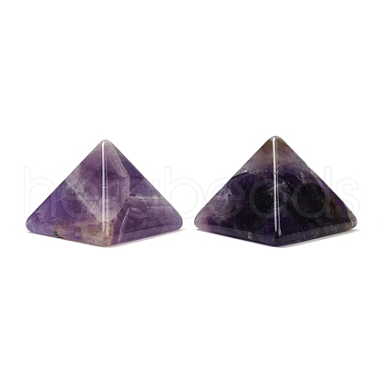 Natural Amethyst Orgonite Pyramid Display Decorations G-C186-07B-1