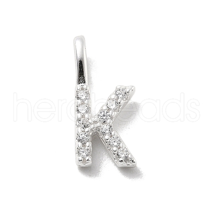 925 Sterling Silver with Cubic Zirconia Charms STER-Q004-01K-S-1