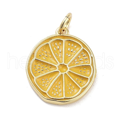 Rack Plating Brass Enamel Pendants KK-M293-39G-02-1