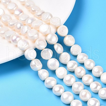 Natural Cultured Freshwater Pearl Beads Strands PEAR-N014-10D-1