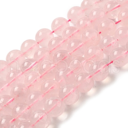 Natural Rose Quartz Beads Strands G-Z047-C03-07-1