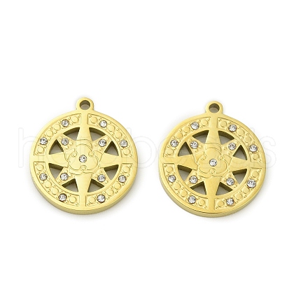 304 Stainless Steel Pendants STAS-A118-09G-1
