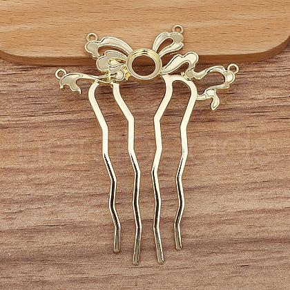 Alloy Hair Comb Findings PW-WGEAC7C-07-1