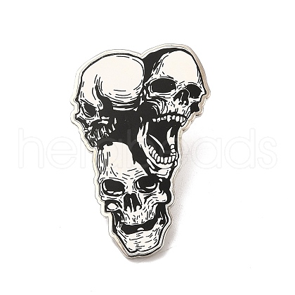 Printed Alloy Brooch for Backpack Clothes JEWB-G020-17P-1