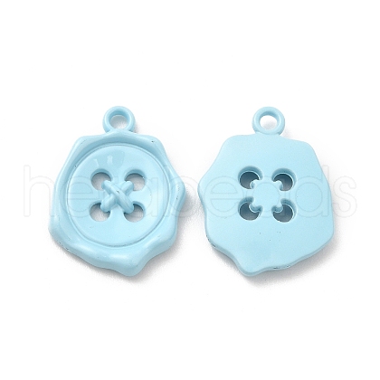 Spray Painted Alloy Pendants FIND-B018-02F-1