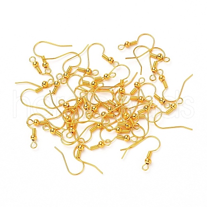 Brass Earring Hooks KK-YW0001-28G-1