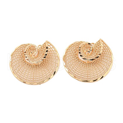Rack Plating Brass Hollow Pendants KK-P244-14KCG-1