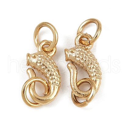 Brass Hook and S-Hook Clasps KK-P310-18G-1